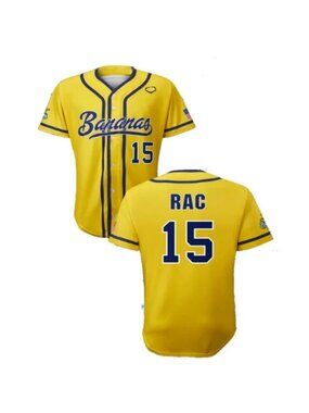15 RAC Savannah Bananas Jersey Yellow Stitched